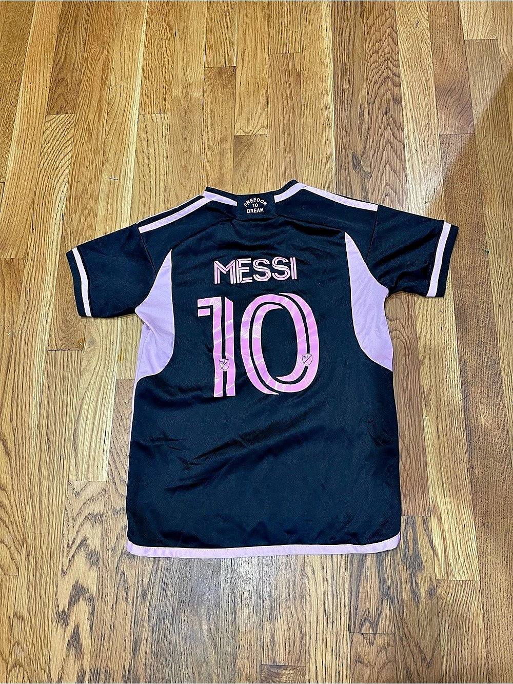 Inter Miami Messi 10 Jersey Kids S Black & Pink Soccer Jersey
